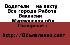 Водители BC на вахту. - Все города Работа » Вакансии   . Мурманская обл.,Полярный г.